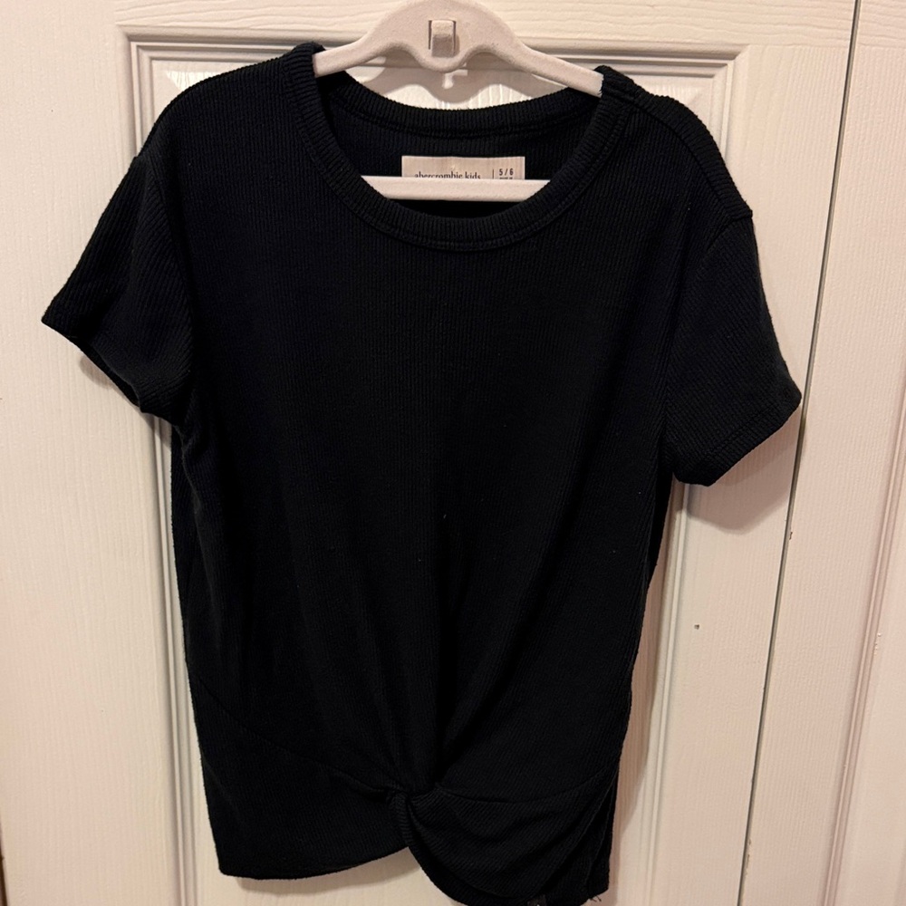 Abercrombie Kids Black Knot Front T-Shirt